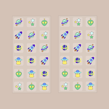 Carica l'immagine nel visualizzatore di Gallery, Kids Sleep Patch 36-Pack - Sleep Galaxy