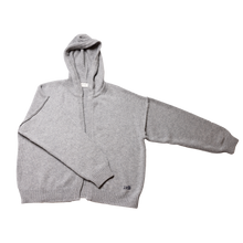 Load image into Gallery viewer, SOLANA OVERSIZED CASHMERE CARDIGAN IN HEALTHER GREY