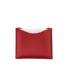 Laden Sie das Bild in den Galerie-Viewer, Refillable Red fine leather powder case
