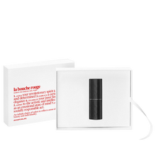 Charger l'image dans la galerie, Refillable Black fine leather lipstick case