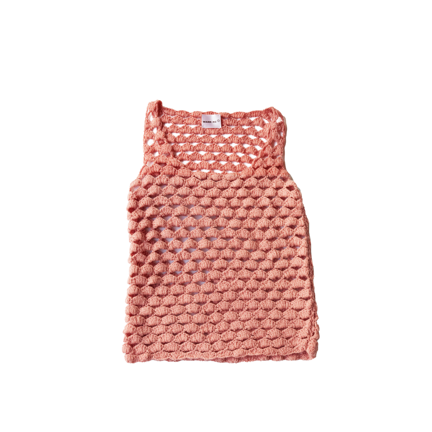 FREEDOM CASHMERE CROCHET TOP - PINK-A-BOO