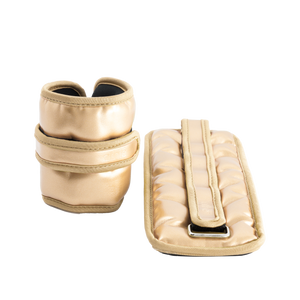 Gold ankle and wrist weights