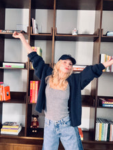 Load image into Gallery viewer, SOLANA SLEEK SPAGHETTI CASHMERE TOP IN HEALTHER GREY
