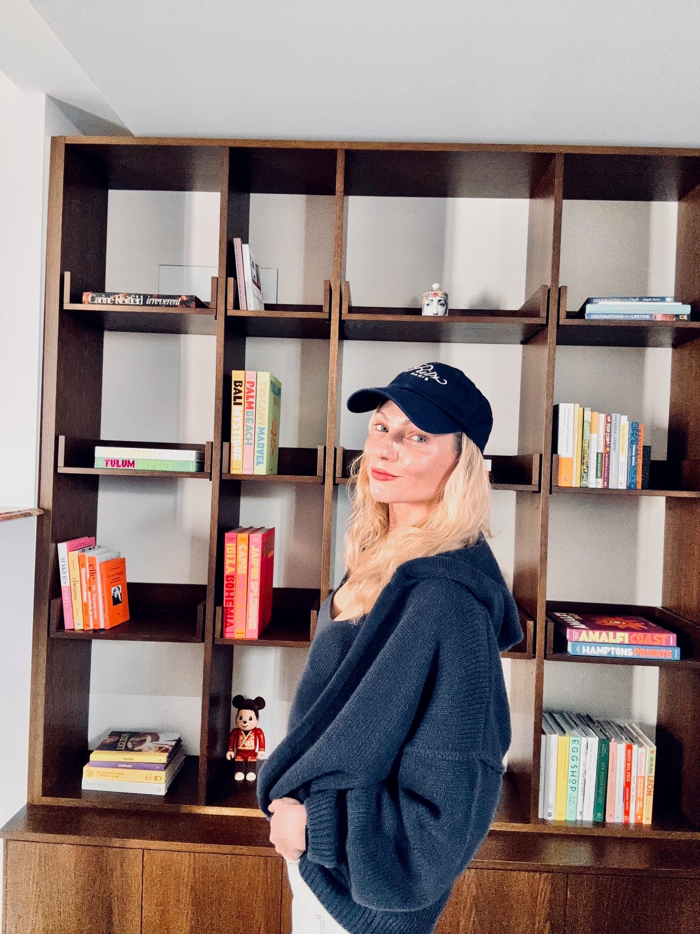 SOLANA OVERSIZED CASHMERE CARDIGAN IN ANTHRACITE