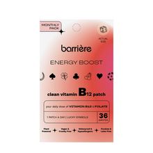 Carica l&#39;immagine nel visualizzatore di Gallery, ENERGY BOOST Vitamin B12 Patch 36pk - Lucky Symbols - Limited Edition
