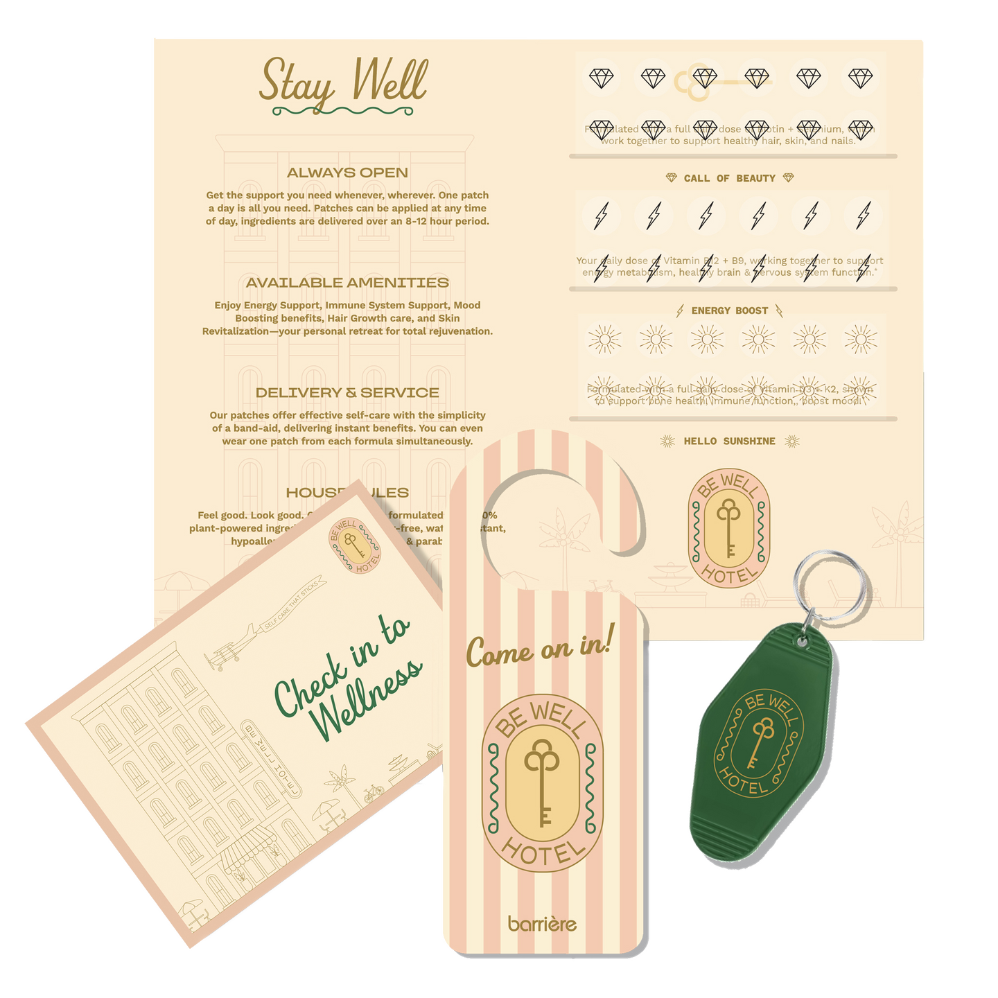 BE WELL HOTEL VITAMIN PATCH KIT- Limited Edition