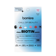 Load image into Gallery viewer, CALL OF BEAUTY Biotin Patch 36pk - Coquette Symbols

