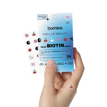 Load image into Gallery viewer, CALL OF BEAUTY Biotin Patch 36pk - Coquette Symbols
