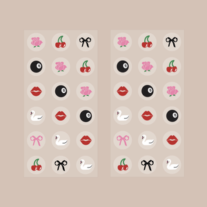 CALL OF BEAUTY Biotin Patch 36pk - Coquette Symbols
