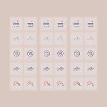 Carica l'immagine nel visualizzatore di Gallery, STEADY MOTION  NAUSEA SUPPORT PATCH 30pk -Wavy Symbols