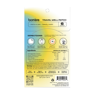 Travel Well Vitamin Patch 6pk - Travel Diary